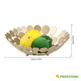 Corbeille à Fruits Doré